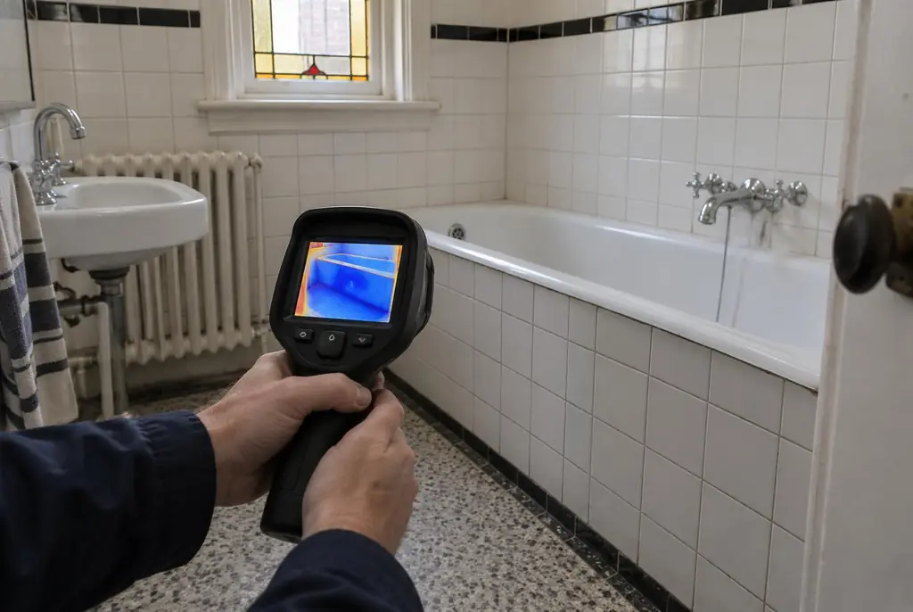 Lekdetectie Nunspeet – onderzoek in een badkamer van een oudere woning