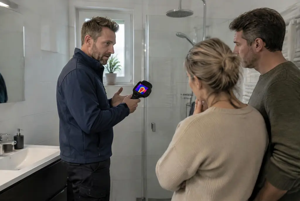 Lekdetectie Nunspeet – specialist legt bevindingen uit aan bewoner